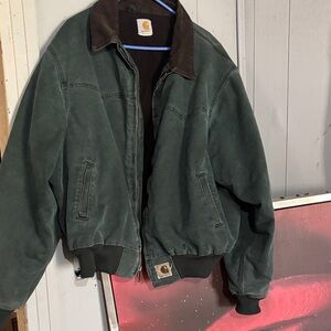 Carhartt Men's Dark Green Bomber Jacket 1980’ s like Kanye wore